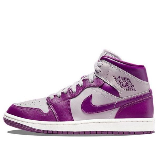 Nike Air Jordan 1 Mid Tops Retro Basketball Shoes Dame Lilla