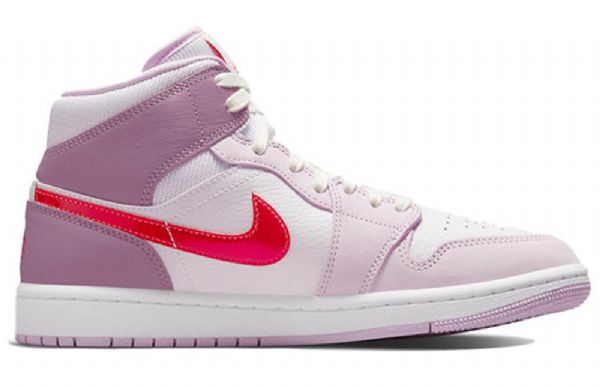 Nike Air Jordan 1 Mid Tops Retro Basketball Shoes Dame Lyse Lilla