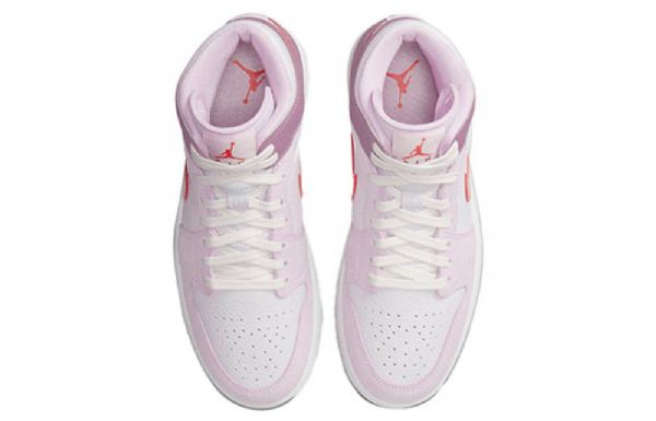 Nike Air Jordan 1 Mid Tops Retro Basketball Shoes Dame Lyse Lilla