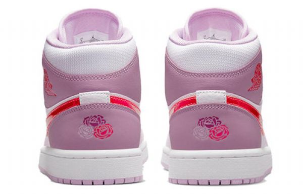 Nike Air Jordan 1 Mid Tops Retro Basketball Shoes Dame Lyse Lilla