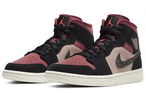 Nike Air Jordan 1 Mid Tops Retro Basketball Shoes Dame Multicolor