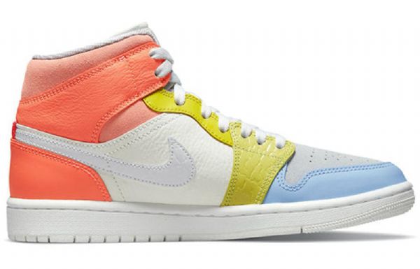 Nike Air Jordan 1 Mid Tops Retro Basketball Shoes Dame Multicolor
