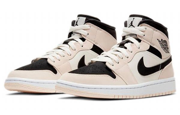 Nike Air Jordan 1 Mid Tops Retro Basketball Shoes Dame Oransje
