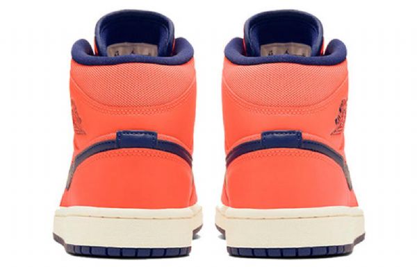 Nike Air Jordan 1 Mid Tops Retro Basketball Shoes Dame Oransje