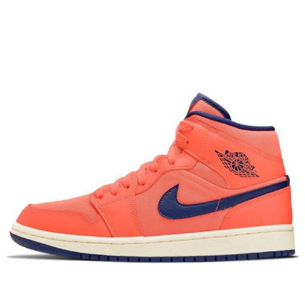 Nike Air Jordan 1 Mid Tops Retro Basketball Shoes Dame Oransje