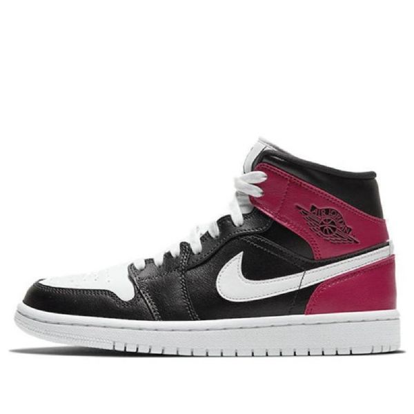 Nike Air Jordan 1 Mid Tops Retro Basketball Shoes Dame Rød