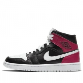 Nike Air Jordan 1 Mid Tops Retro Basketball Shoes Dame Rød