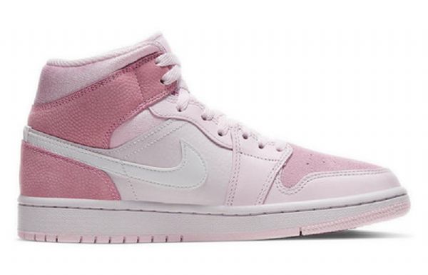 Nike Air Jordan 1 Mid Tops Retro Basketball Shoes Dame Rosa