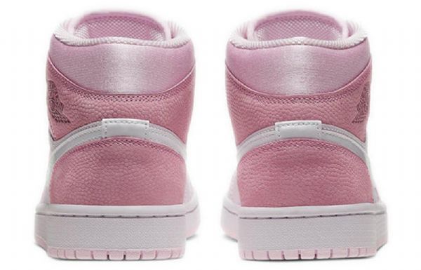 Nike Air Jordan 1 Mid Tops Retro Basketball Shoes Dame Rosa
