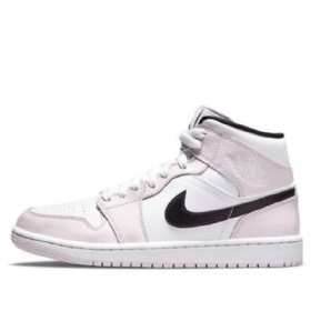 Nike Air Jordan 1 Mid Tops Retro Basketball Shoes Dame Rosa