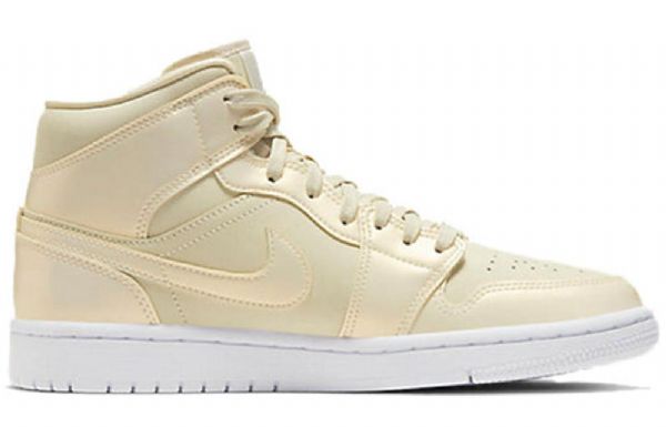 Nike Air Jordan 1 Mid Tops Retro Basketball Shoes Dame Sitron Gul