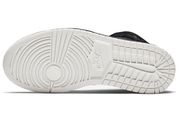 Nike Air Jordan 1 Mid Tops Retro Basketball Shoes Dame Svarte