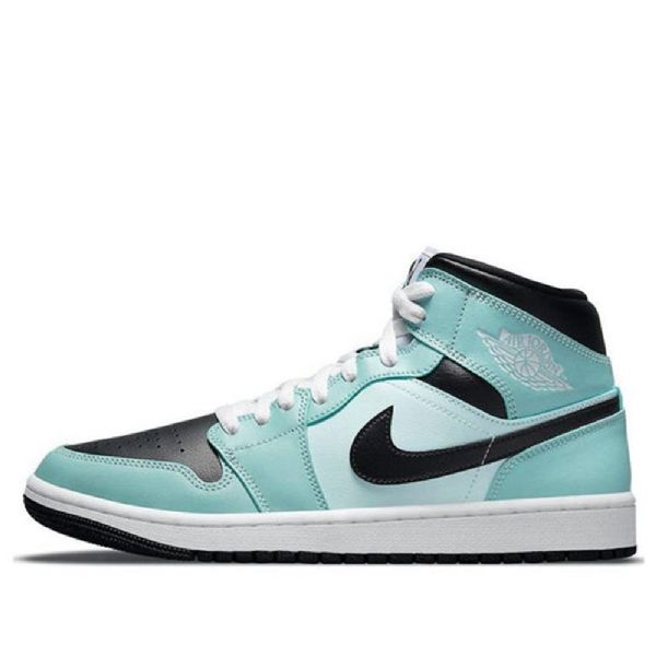 Nike Air Jordan 1 Mid Tops Retro Basketball Shoes Dame Svarte