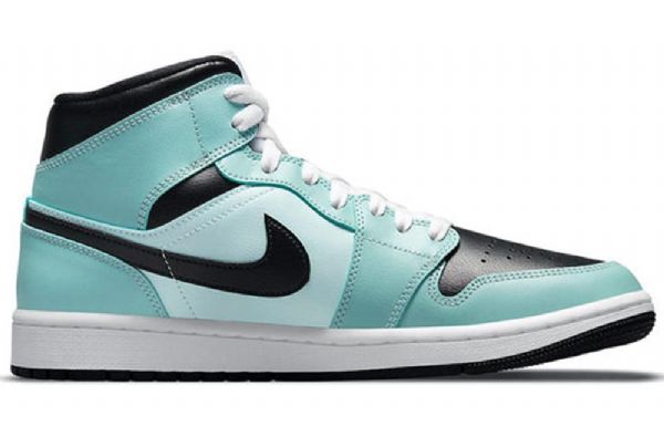 Nike Air Jordan 1 Mid Tops Retro Basketball Shoes Dame Svarte