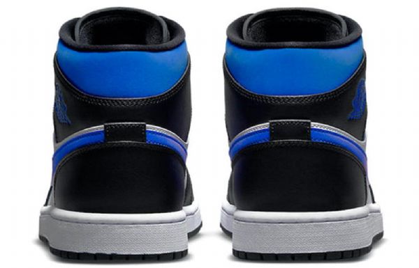 Nike Air Jordan 1 Mid Tops Retro Basketball Shoes Herre Blå