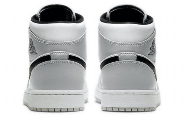 Nike Air Jordan 1 Mid Tops Retro Basketball Shoes Herre Grå