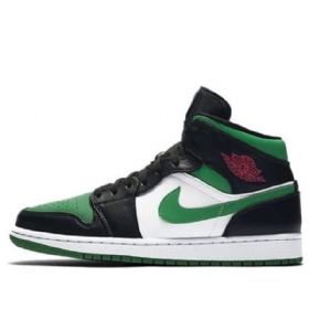 Nike Air Jordan 1 Mid Tops Retro Basketball Shoes Herre Grønn