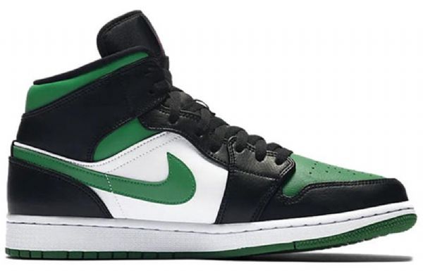 Nike Air Jordan 1 Mid Tops Retro Basketball Shoes Herre Grønn