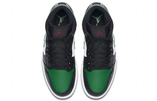 Nike Air Jordan 1 Mid Tops Retro Basketball Shoes Herre Grønn