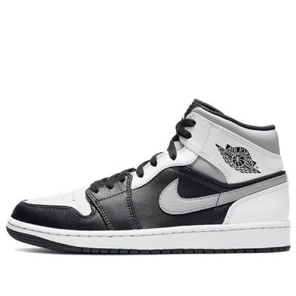 Nike Air Jordan 1 Mid Tops Retro Basketball Shoes Herre Hvite