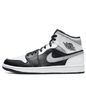 Nike Air Jordan 1 Mid Tops Retro Basketball Shoes Herre Hvite