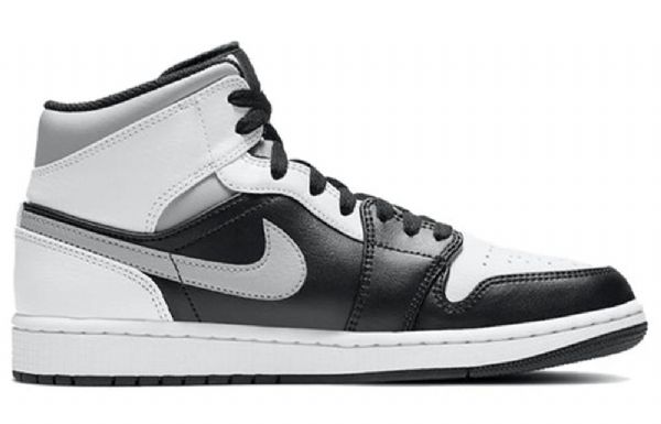 Nike Air Jordan 1 Mid Tops Retro Basketball Shoes Herre Hvite