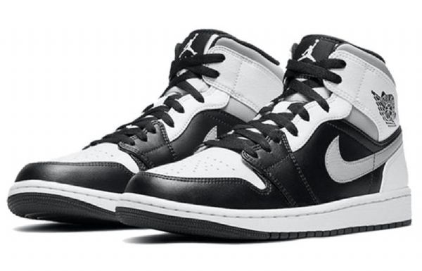 Nike Air Jordan 1 Mid Tops Retro Basketball Shoes Herre Hvite