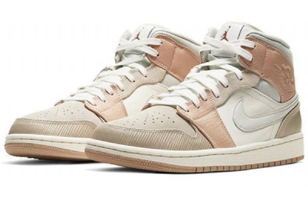 Nike Air Jordan 1 Mid Tops Retro Basketball Shoes Herre Khaki