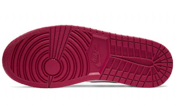 Nike Air Jordan 1 Mid Tops Retro Basketball Shoes Herre Rød