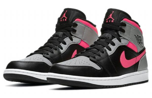 Nike Air Jordan 1 Mid Tops Retro Basketball Shoes Herre Rosa