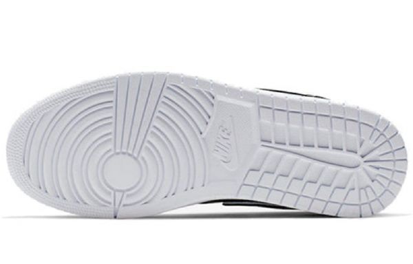 Nike Air Jordan 1 Mid Tops Retro Basketball Shoes Herre Svarte