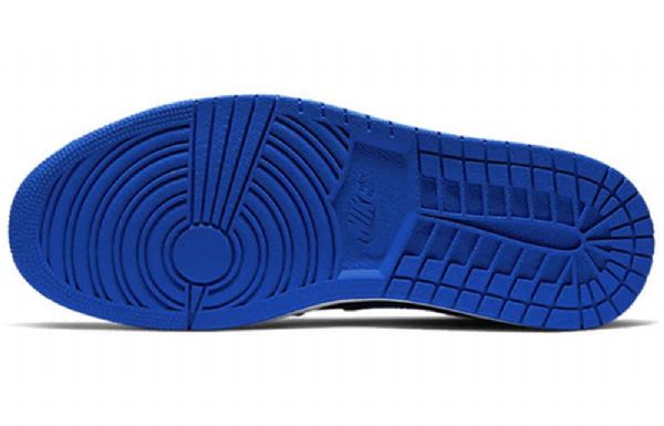 Nike Air Jordan 1 Mid Tops Retro Basketball Shoes Herre Svarte Kongeblå