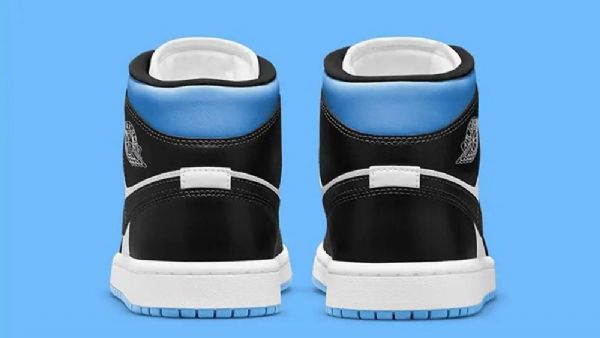 Nike Air Jordan 1 Mid Tops Royal Sko Dame Kongeblå Svarte Hvite