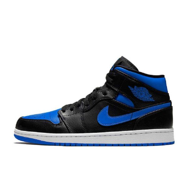 Nike Air Jordan 1 Mid Tops Royal Sko Herre Kongeblå Blå