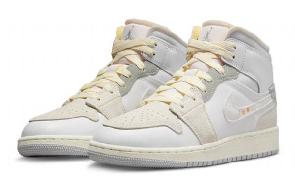Nike Air Jordan 1 Mid Tops Se Craft Gs Basketsko Herre Khaki