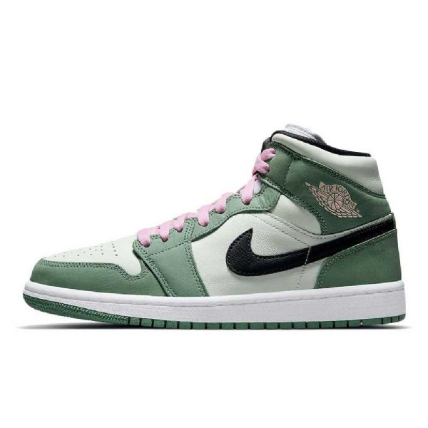Nike Air Jordan 1 Mid Tops Se Dutch Sko Herre Grønn