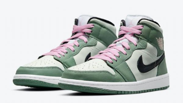 Nike Air Jordan 1 Mid Tops Se Dutch Sko Herre Grønn