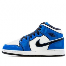 Nike Air Jordan 1 Mid Tops Se Gs Basketsko Herre Blå