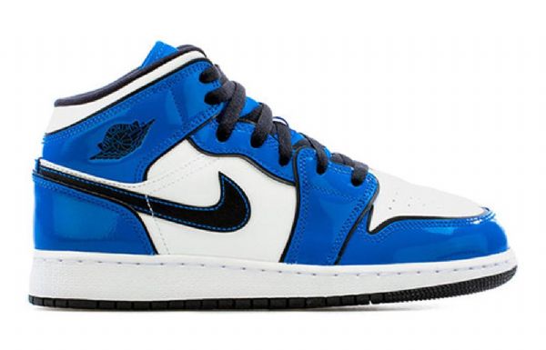 Nike Air Jordan 1 Mid Tops Se Gs Basketsko Herre Blå