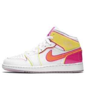 Nike Air Jordan 1 Mid Tops Se Gs Basketsko Herre Hvite