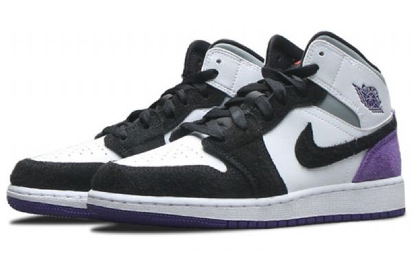 Nike Air Jordan 1 Mid Tops Se Gs Basketsko Herre Lilla