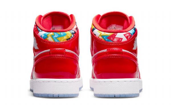 Nike Air Jordan 1 Mid Tops Se Gs Basketsko Herre Rød Hvite