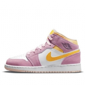 Nike Air Jordan 1 Mid Tops Se Gs Basketsko Herre Rosa