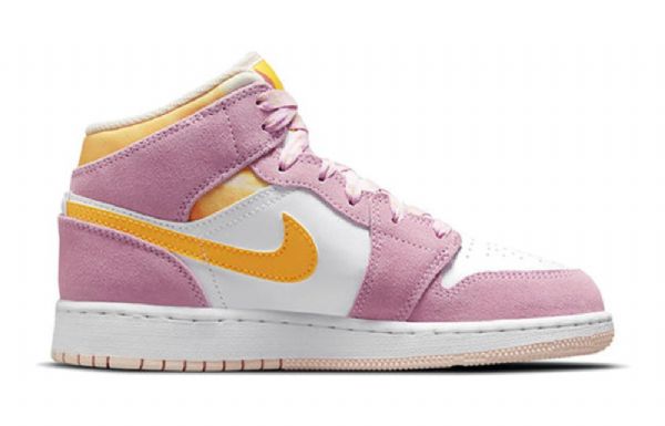 Nike Air Jordan 1 Mid Tops Se Gs Basketsko Herre Rosa