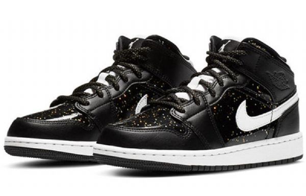 Nike Air Jordan 1 Mid Tops Se Gs Basketsko Herre Svarte