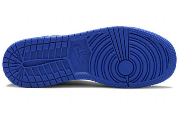 Nike Air Jordan 1 Mid Tops Se Gs Retro Basketball Shoes Herre Kongeblå Svarte