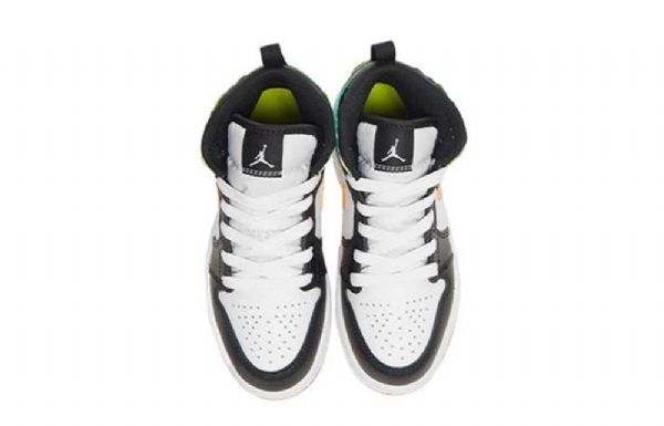 Nike Air Jordan 1 Mid Tops Se Gs Retro Basketball Shoes Herre Multicolor