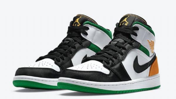 Nike Air Jordan 1 Mid Tops Se Oakland Sko Herre Multicolor
