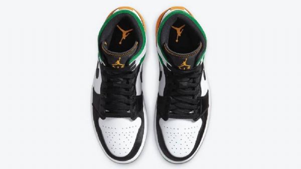 Nike Air Jordan 1 Mid Tops Se Oakland Sko Herre Multicolor