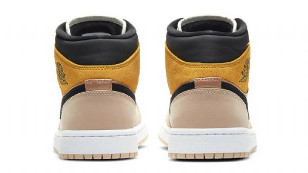 Nike Air Jordan 1 Mid Tops Se Particle Sko Dame Beige